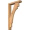 Ekena Millwork Merced Block Smooth Bracket w/ Offset Brace, Western Red Cedar, 3 1/2"W x 16"D x 28"H BKT0402X16X28MRC05SWR - alternate 1
